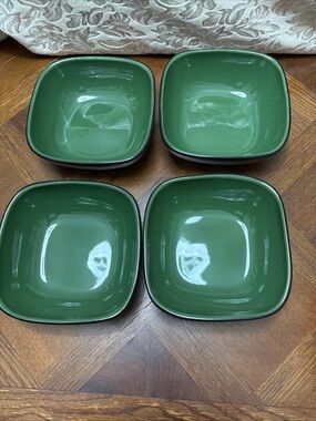 Corelle Green Square Serving Bowls - Set of 4